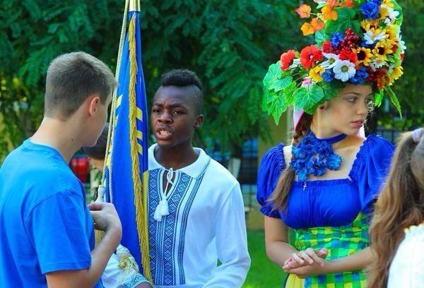 At the protest against Russian aggression in Dnipropetrovsk