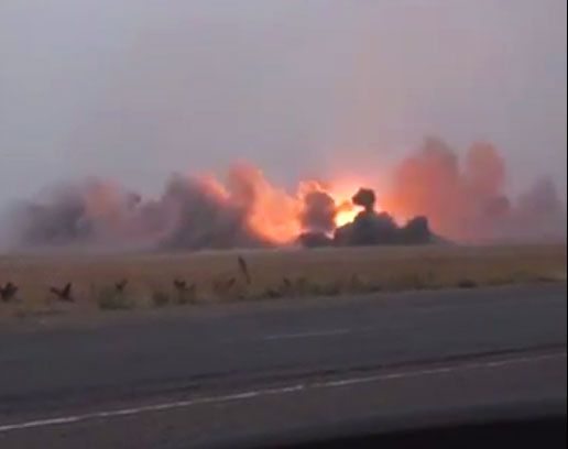 Russian army attack Mariupol by multiple rocket launcher “Grad”