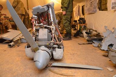 The Russian drone was shot down near Donetsk in Eastern Ukraine
