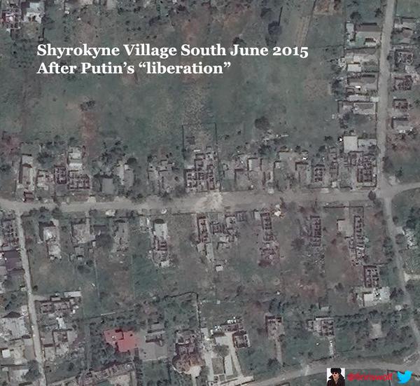 Shyrokyne, after Kremlin ir uaposition
