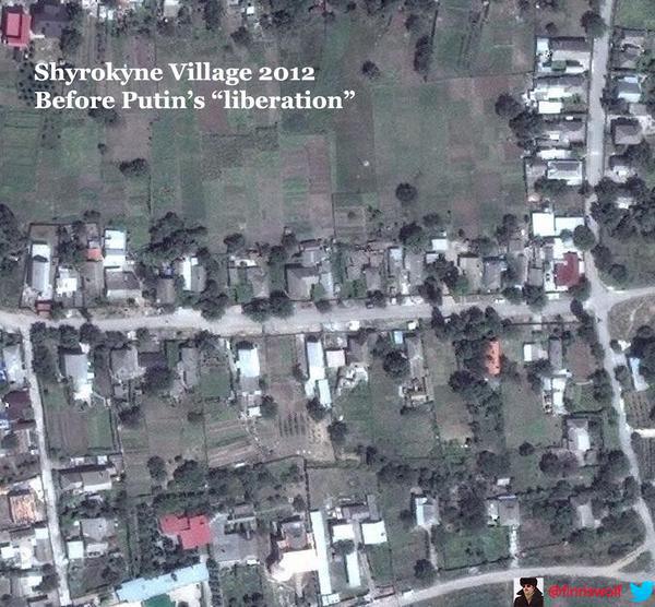 Shyrokyne, before Kremlin ir uaposition