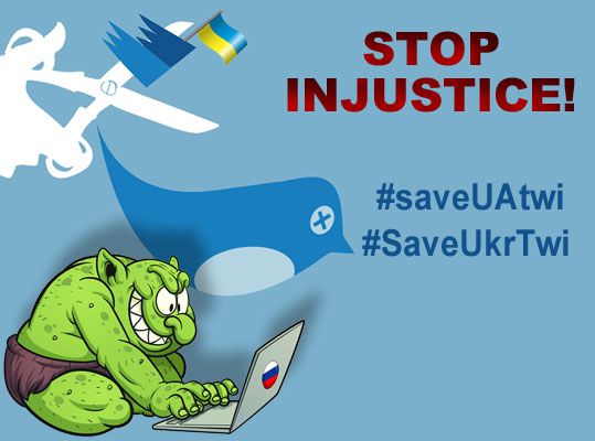 Twitter banned hundreds of Ukrainian users because of fake reports made by Russian bots