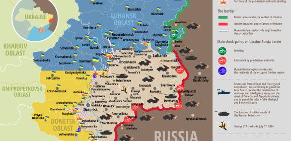 Russian militants attack Ukraine forces 15 times in last day, hot spot near Mariupol