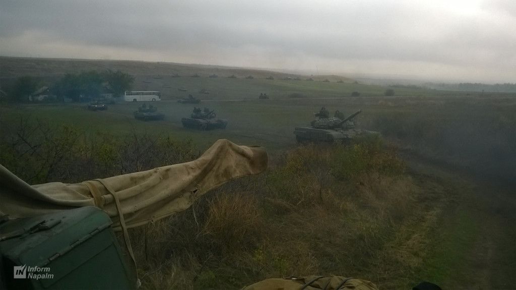 Large concentration of Russian weaponry in Donbas was spotted by drones
