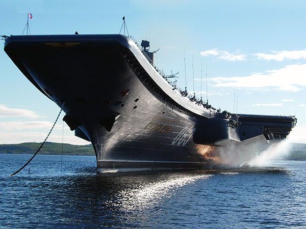 Jets can`t take off from Putin`s only aircraft carrier – The Times