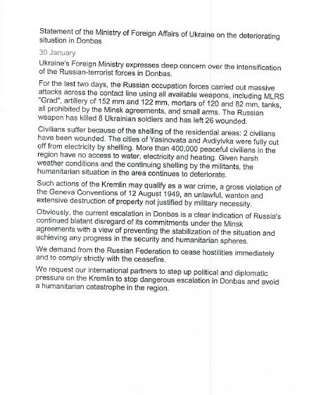 UN letter Avdiivka Avdiyivka uaposition