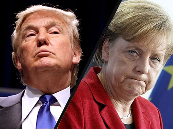 Trump and Merkel discussed by phone a peaceful solution of Donbas crisis