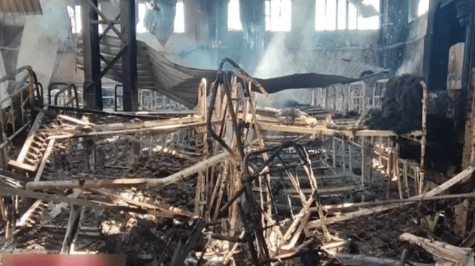 Russians carried out a deliberate artillery bombardment of the correctional institution in Olenivka, where Ukrainian prisoners were kept: video 21+