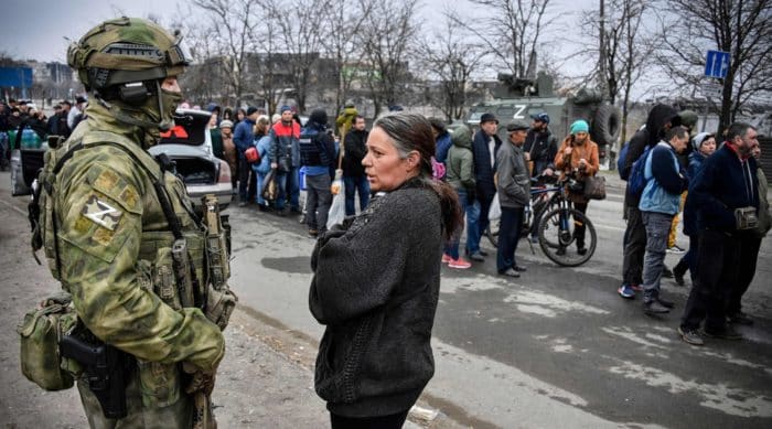 Russia has created 19 filtration camps along the border with Ukraine