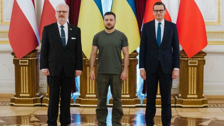Ukrainian President met with President of Latvia and Prime Minister of Poland in Ukraine’s capital