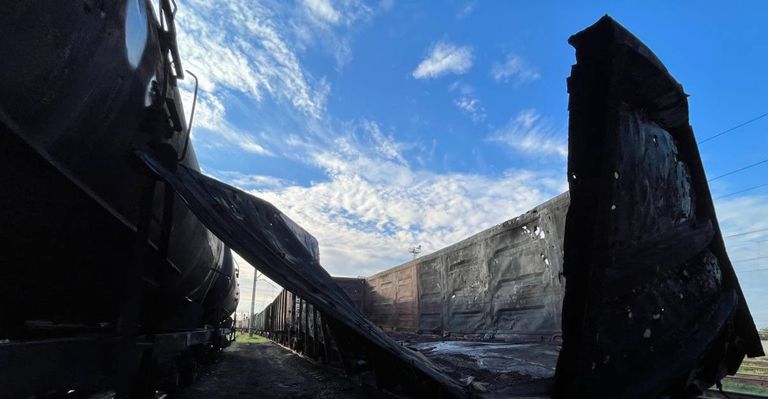 Russian military supply chains were hit by explosions in occupied Donetsk region: photos