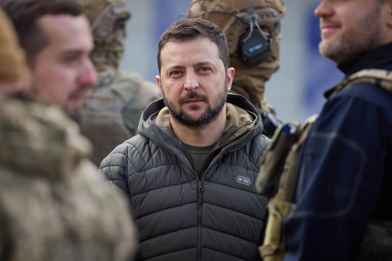 Ukraine’s President visited Kherson, recently liberated from Russian troops