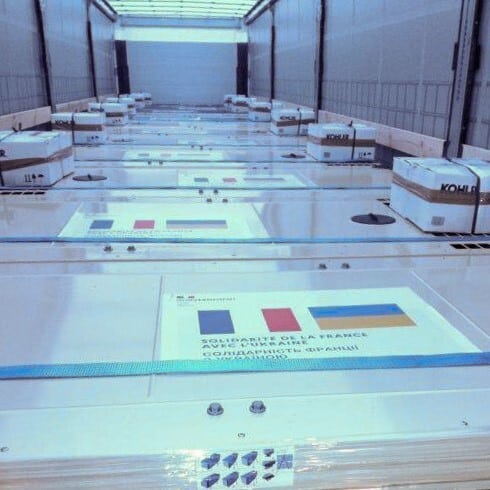 France transferred 183 tons of energy equipment to Ukraine