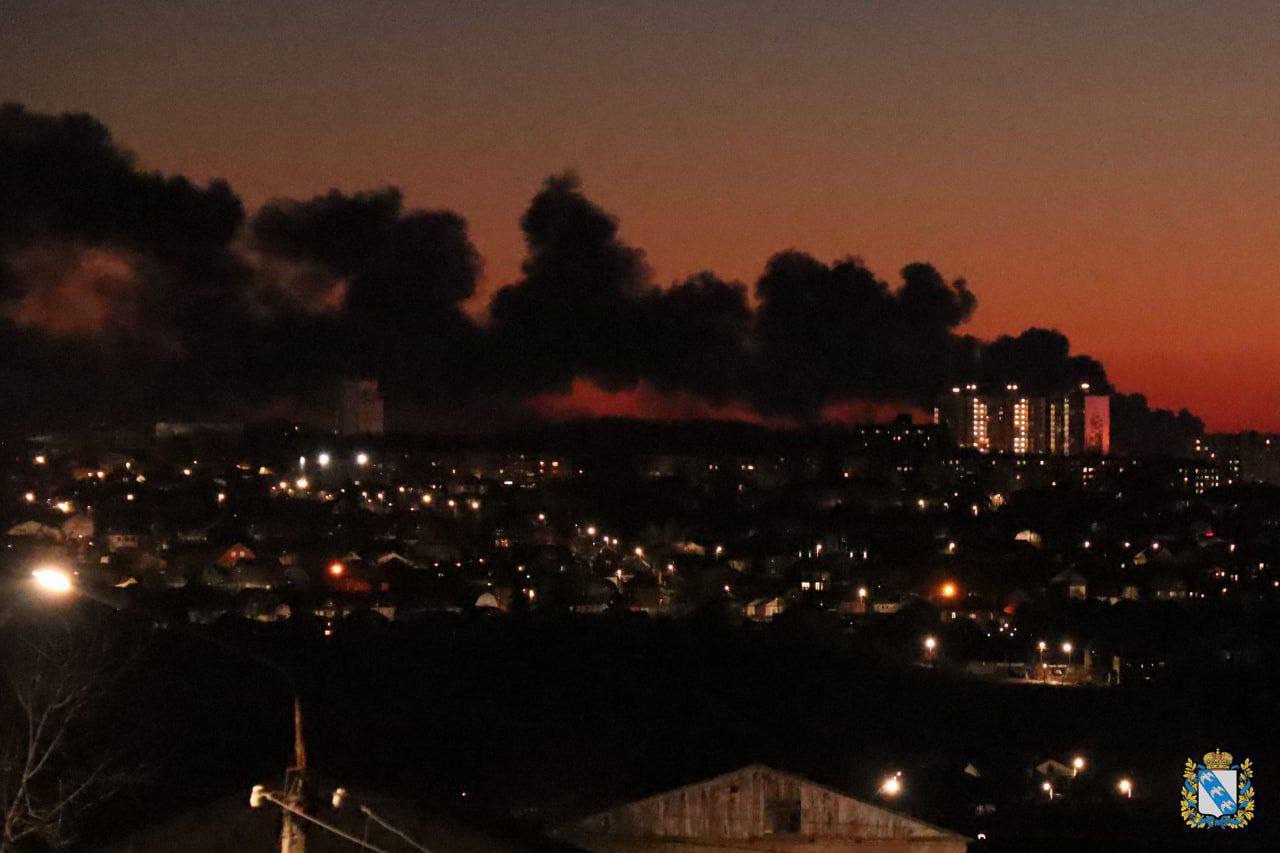 Explosion took place at the airfield in Russian city of Kursk (Video)