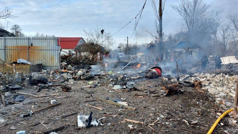 Russia launched a rocket attack on Ukraine’s capital: photos