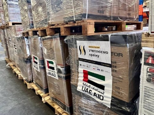 UAE handed over the second batch of 1,300 generators to Ukraine