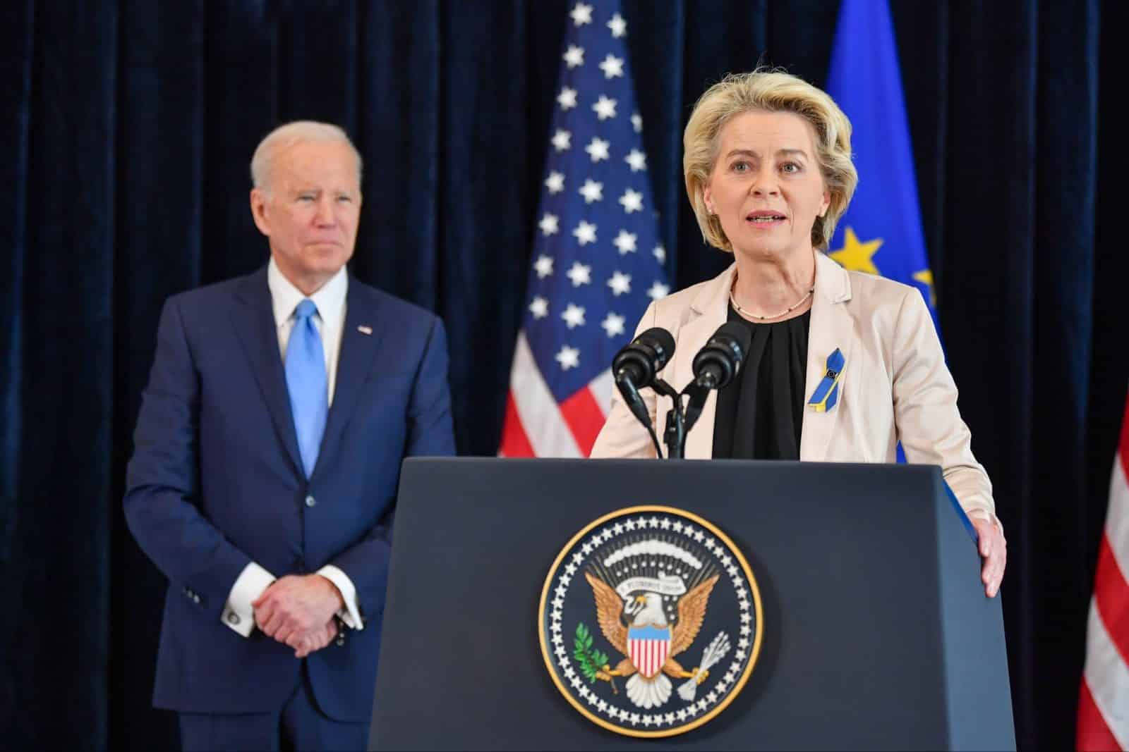 US President and the head of the European Commission discussed further support for Ukraine