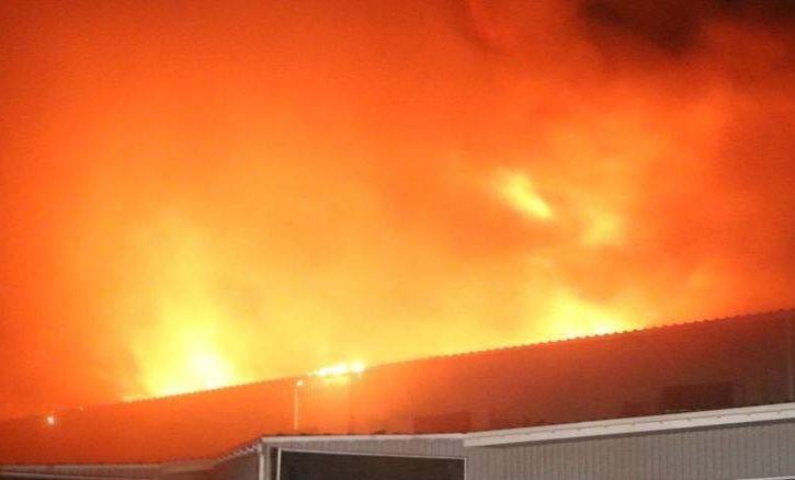 Russian drone hit a private enterprise in Dnipro, a fire broke out: photos